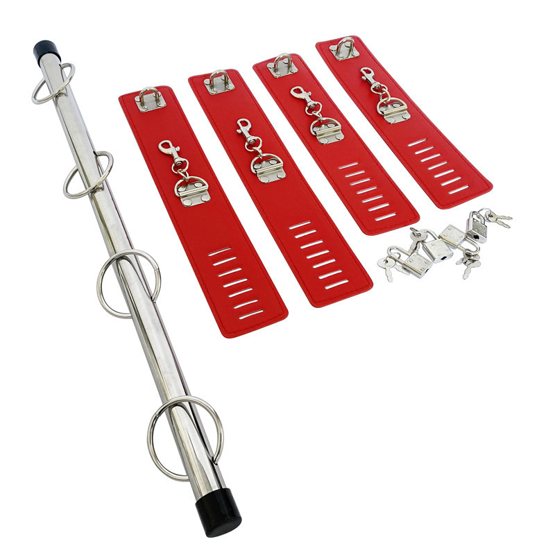 Locking Wrist and Ankle Spreader Bar With Cuffs - Image 4