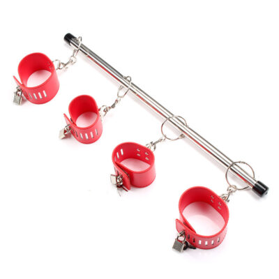 Locking Wrist and Ankle Spreader Bar With Cuffs
