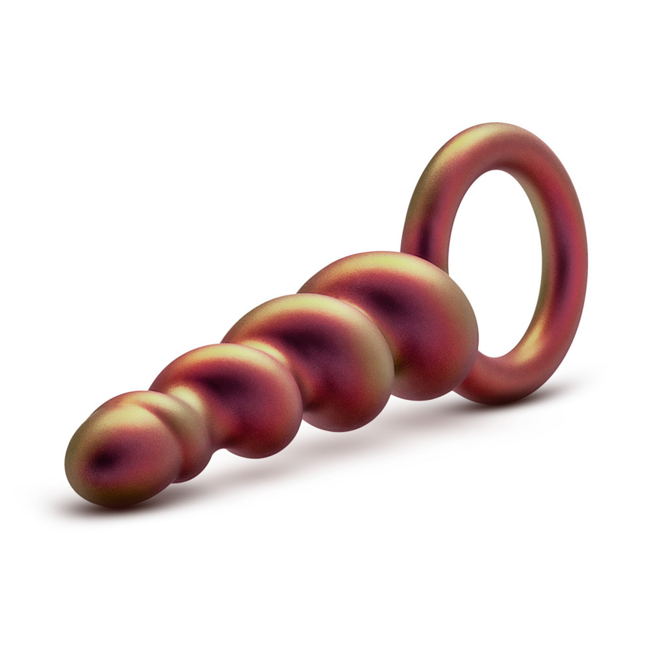 Blush Novelties Anal Adventures Matrix Spiral Loop Silicone Butt Plug Copper - Image 2