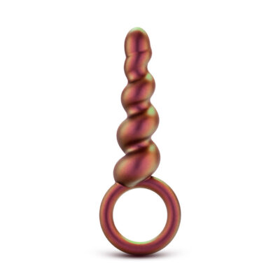 Blush Novelties Anal Adventures Matrix Spiral Loop Silicone Butt Plug Copper