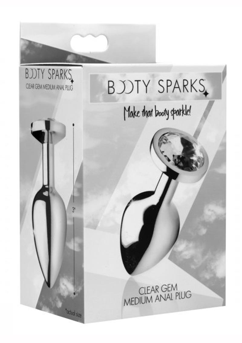 Booty Sparks Clear Gem Small Anal Plug - Clear