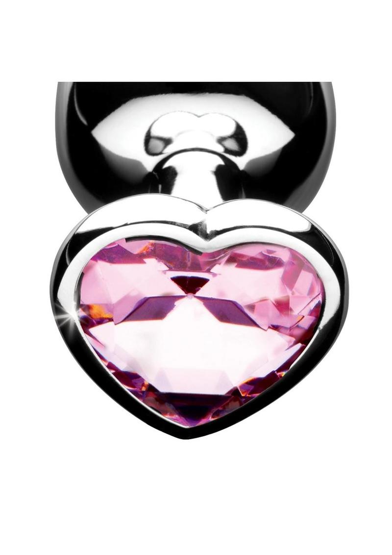 Booty Sparks Heart Gem Anal Plug Set - Pink - Image 3