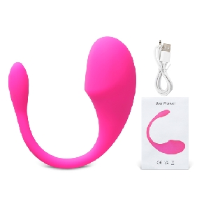 Pink Vibrating Egg with 9-Speed APP Control, Medical Grade Silicone, Waterproof, Plug-In Rechargeable - Image 2